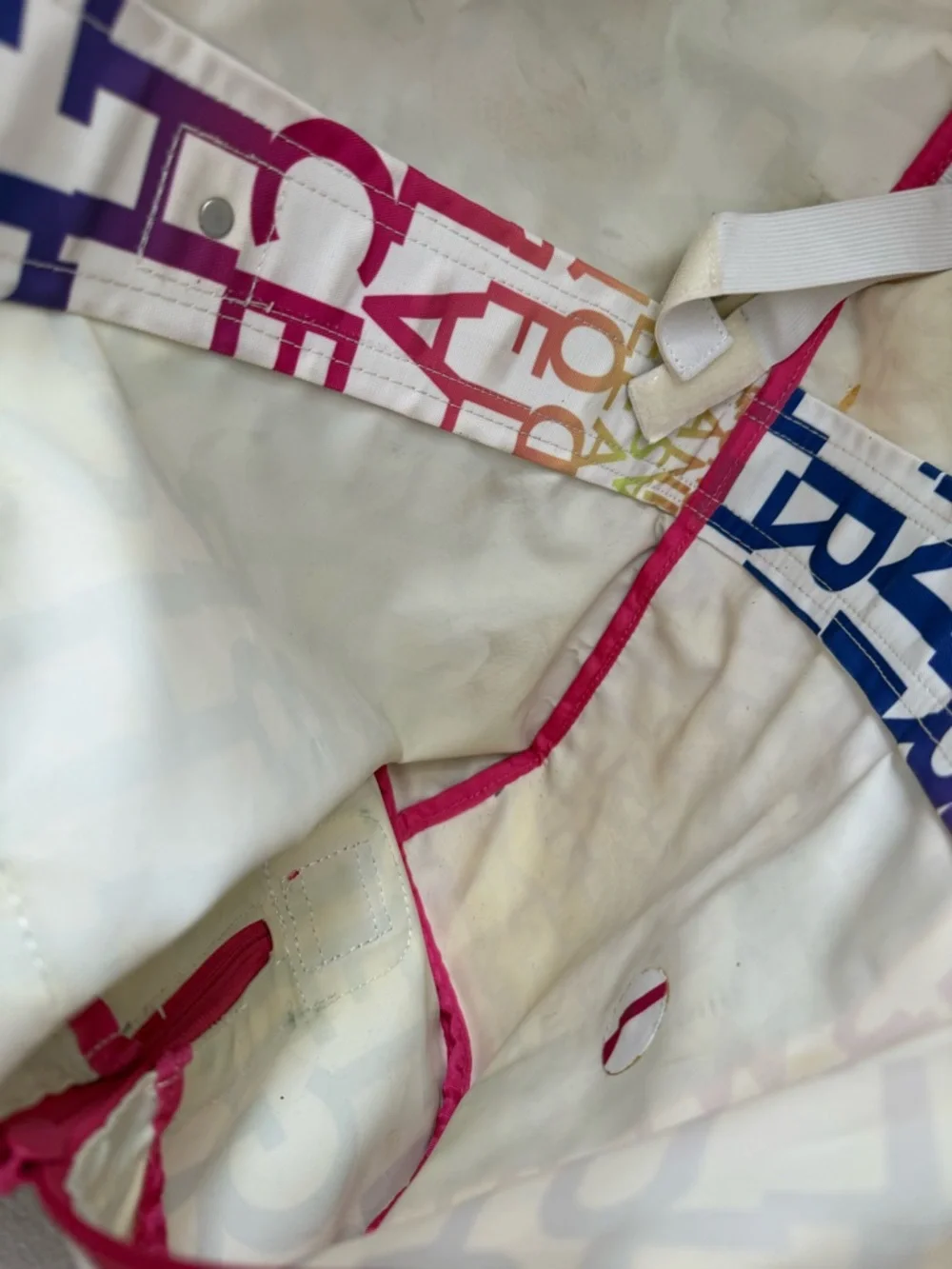 lululemon athletica Pink Multi Letter-Print Travel Duffel Bag - Picture 13 of 13